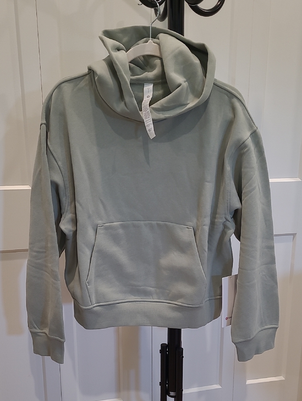 NWT lululemon athletica Women's Steady State Sage Green Crewneck Hoodie Sweater